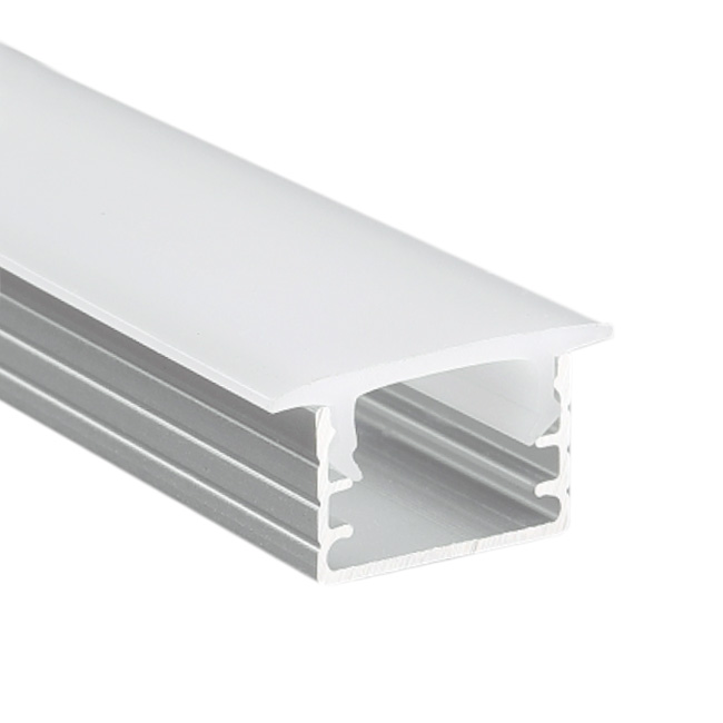 Trimless But Flanged Recessed LED Light Channel - 19mm Light Surface